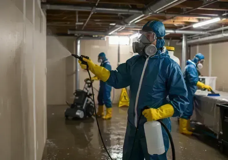 Basement Sanitization and Antimicrobial Treatment process in Erie, CO