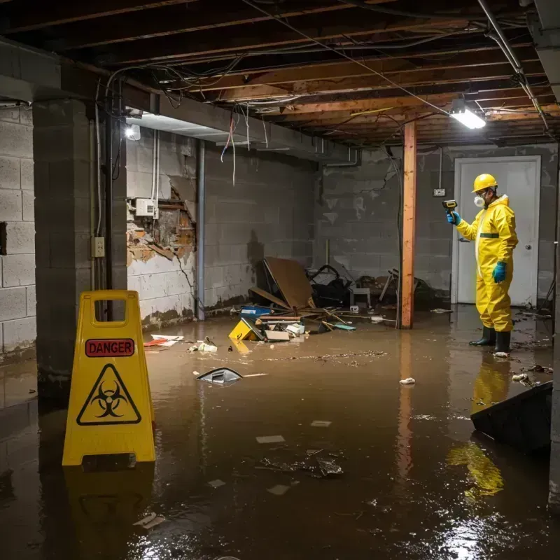 Flooded Basement Electrical Hazard in Erie, CO Property